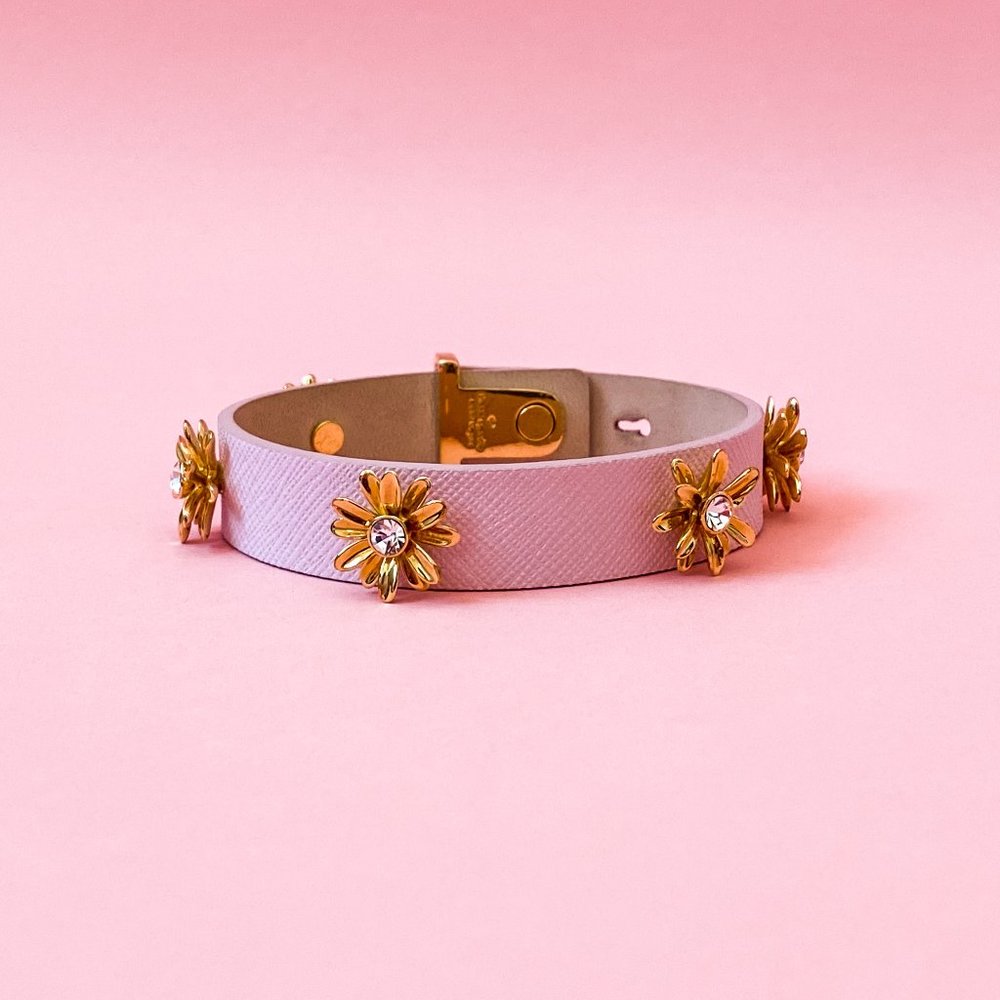 Kate Spade Pastel Pink Blossoms Leather Br…